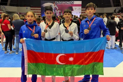 Taekvondoçumuz Avropa çempionu olub – Tiranada 4 medal - FOTO