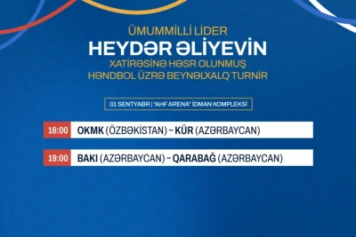 Heydər Əliyevə həsr olunan həndbol turnirində yarımfinalçılar bu gün müəyyənləşəcək
