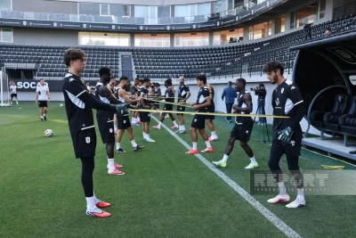 Neftçi komandasının açıq məşqi təşkil olunub
