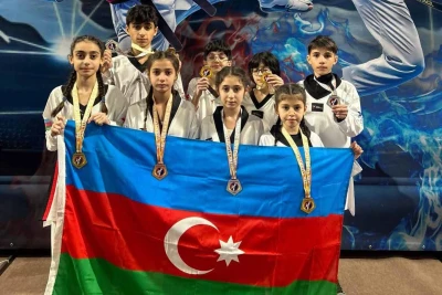 "Azəri" Taekvondo Klubunun üzvləri "Moldova Open"də 7 medal qazandılar