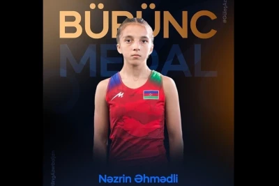 Nəzrin Əhmədli U-17 Avropa Çempionatında bürünc medal qazanıb