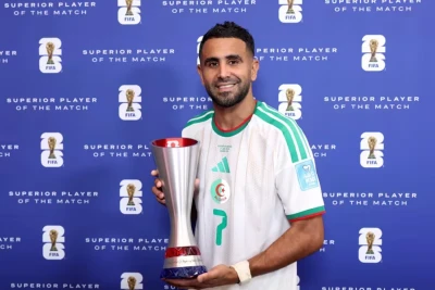 Riyad Mahrez Əlcəzair-Avstriya matçında ən yaxşı oyunçu olub