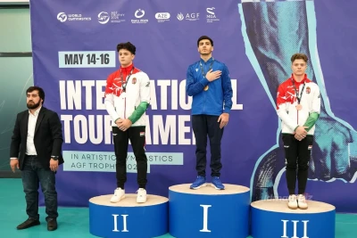 Azərbaycan gimnastları "AGF Trophy"də qızıl və bürünc medal qazanıblar