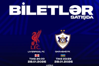 "Liverpul" - "Qarabağ" oyununun biletləri satışdadır: Qiyməti və əldə etmə qaydası