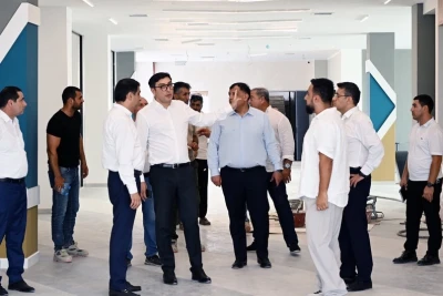Gənclər və idman naziri Fərid Qayıbov Bərdə və Yevlaxdakı idman komplekslərinə baxış keçirib