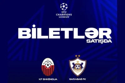 "Şkendiya" - "Qarabağ" matçı üçün vauçerlərin satışına başlanılır