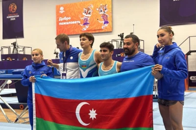 III MDB Oyunları: Batut gimnastlarımızdan sinxron yarışda daha bir bürünc medal