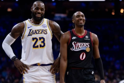 "Los-Anceles Leykers" "Filadelfiya" üzərində səfər qələbəsi qazandı, Luka Donçiç və Lebron Ceyms fərqləndi