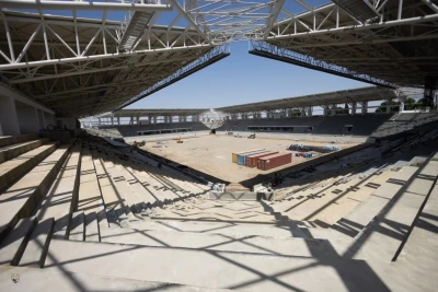 "Kəpəz" PFK Gəncə stadionunun tikintisinin gedişatını əks etdirən fotoları paylaşıb