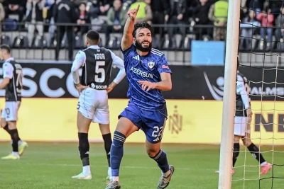 Musa Qurbanlı "Qarabağ"ın səfər matçlarında yubiley qolunun müəllifi olub