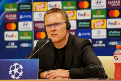 Dambrauskas “Borussiya”ya məğlubiyyətdən sonra futbolçuları ilə fəxr etdiyini söylədi