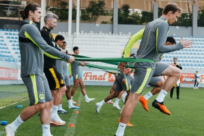 “Borussiya Dortmund” “Sabah”la qarşılaşmadan sonra Bakıda məşq etdi - FOTO