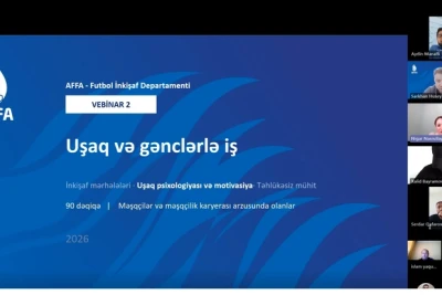 AFFA "Uşaq və Gənclərlə İş" üzrə Vebinarlar Silsiləsini Davam Etdirir