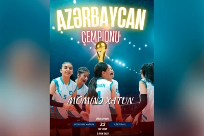 "Möminə Xatun" komandası 16 yaşadək qızlar arasında voleybol üzrə Azərbaycan çempionu oldu