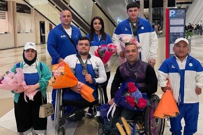 Parapauerliftinq üzrə dünya çempionatında medal qazanan idmançılarımız Bakıya qayıdıblar