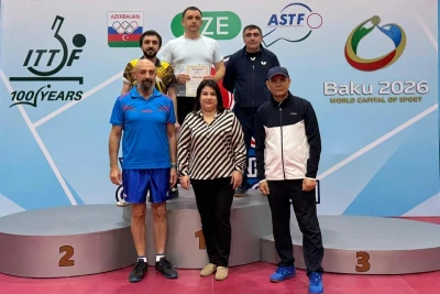 "Baku Open" Stolüstü Tennis Turnirinin Qalibləri Bəlli Oldu: Vermidin Fərdi, Heydərli-Aliulina Cütlükdə Zəfər Çaldı