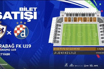“Qarabağ – Dinamo (Xorvatiya) oyunu üçün bilet satışa çıxarıldı”