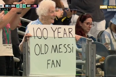 DÇ-2026: 100 yaşlı Messi azarkeşi Argentina - Avstriya matçında stadiona gəlib