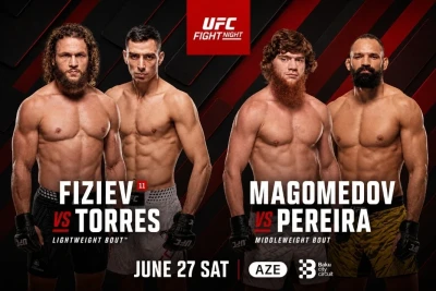 UFC Fight Night Bakı turnirinin biletləri satışa çıxarıldı