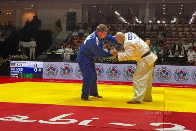 Uşanqi Kokauri Əbu-Dabi "Böyük Dəbilqə" turnirində bürünc medal qazandı