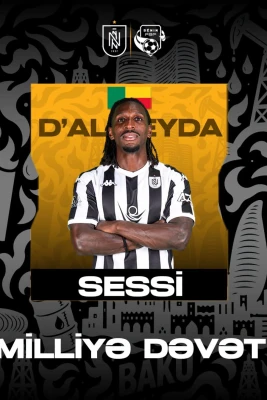 Neftçi futbolçusu Sessi D'Almeyda Benin millisinə dəvət olundu, Argentina ilə dostluq matçı keçiriləcək