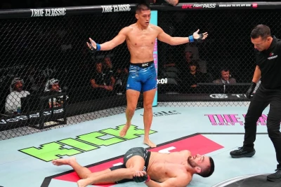 UFC tarixində yeni nokdaun rekordu: Nquenin 6 nokdaunu