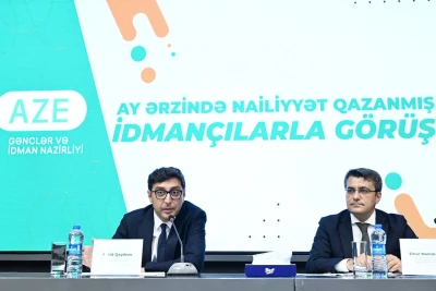 Fərid Qayıbov beynəlxalq yarışlarda uğurla təmsil edilmiş idmançılarla görüşüb