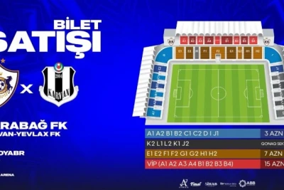 "Qarabağ" - "Karvan-Yevlax" oyununun biletləri satışda