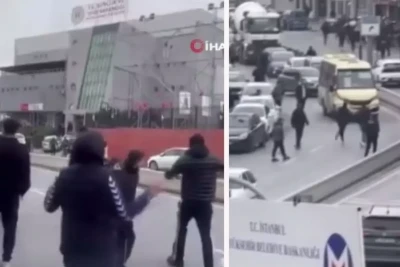 İstanbulda qalmaqal: Oyun bitdi, stadion ətrafı qarışdı - VİDEO