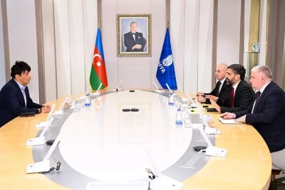 AFFA və PFF prezidentləri arasında əməkdaşlıq müzakirə olunub - FOTO