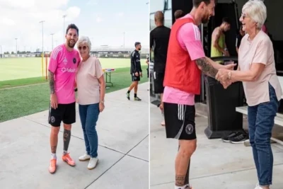 Devid Bekhem anasını Lionel Messi ilə tanış edib