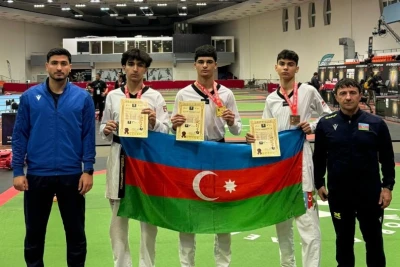 Azərbaycanın gənc taekvondoçuları Bolqarıstanda 3 medal əldə ediblər