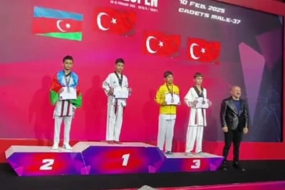 Azərbaycan taekvondoçusu Türkiyədəki beynəlxalq turnirdə gümüş medal qazanıb