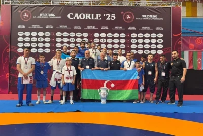 Azərbaycanın U15 yunan-Roma güləşi üzrə millisi İtaliyada Avropa çempionu olub