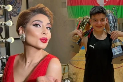 Hüsniyyə Məhərrəmovanın oğlu ABŞ-də basketbol məşqində - VİDEO