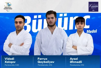 Parakarateçilərimiz Avropa çempionatında üç bürünc medal qazanıblar