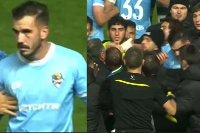 "Axmat" və "Soçi" futbolçuları arasında meydanda kütləvi dava: Stoiç xəsarət aldı