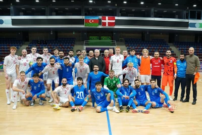 Futzal üzrə Azərbaycan millisi Danimarkaya qalib gəlib - YENİLƏNİB + FOTO