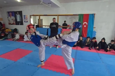 Qusarda taekvondo üzrə rayon birinciliyi baş tutdu: 50 idmançı mübarizə apardı