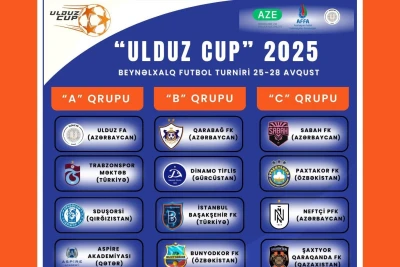 Qubada 12 Yaşlı Futbolçular Arasında II "Ulduz Cup" Beynəlxalq Turniri Keçiriləcək