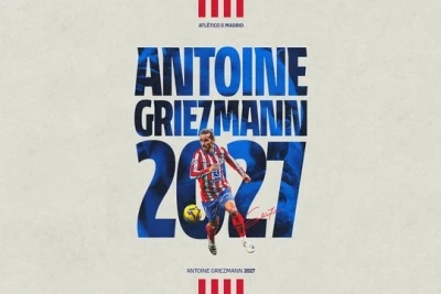 Qrizmann "Atletiko" ilə müqaviləsini uzadıb