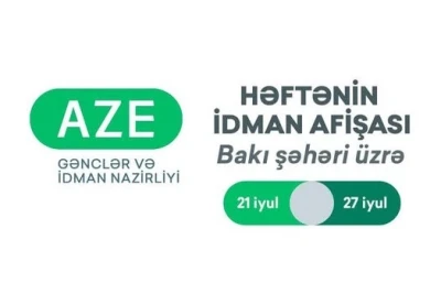 Bakı şəhəri üzrə həftənin idman tədbirləri afişası