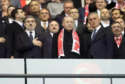 Ərdoğan və Kavelaşvili Türkiyə-Gürcüstan matçını birlikdə izlədilər