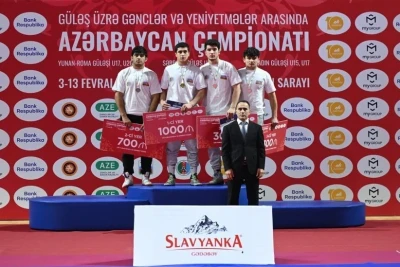 U-20 Azərbaycan çempionatında sərbəst güləş yarışlarına yekun vurulub, qaliblər müəyyənləşib