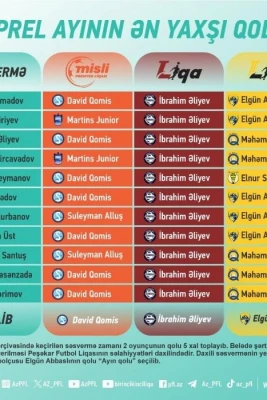 PFL "Ayın qolu" layihəsinin qaliblərinin adlarını elan etdi