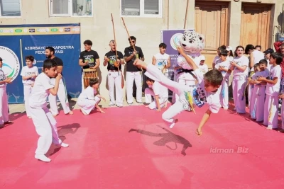 Uşaqlar Hacı Əliyevi kürəyini yerə vurdu: Bakıda Uşaqların Beynəlxalq Müdafiəsi Günündə idman bayramı – FOTO/VİDEO