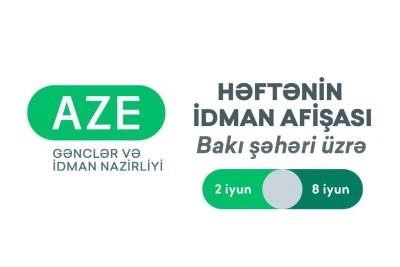 Bakı üzrə 2-8 İyun İdman Tədbirləri Afişası