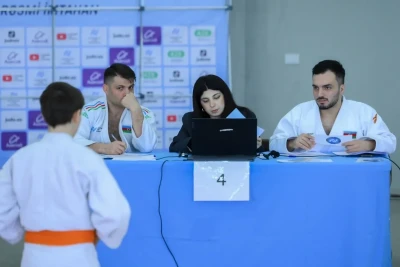 Abşeronda yeniyetmə cüdoçular arasında texnika imtahanı keçirilib