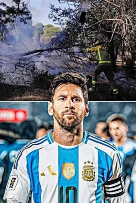 Lionel Messinin meşə yanğını zərərçəkmiş əraziyə maddi yardımı
