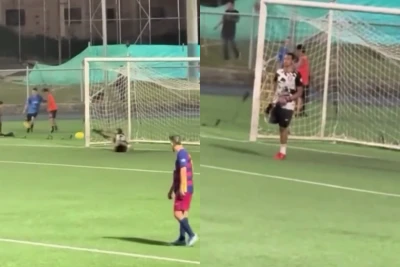 Birayaqlı qapıçının möhtəşəm oyunu sosial mediada viral oldu